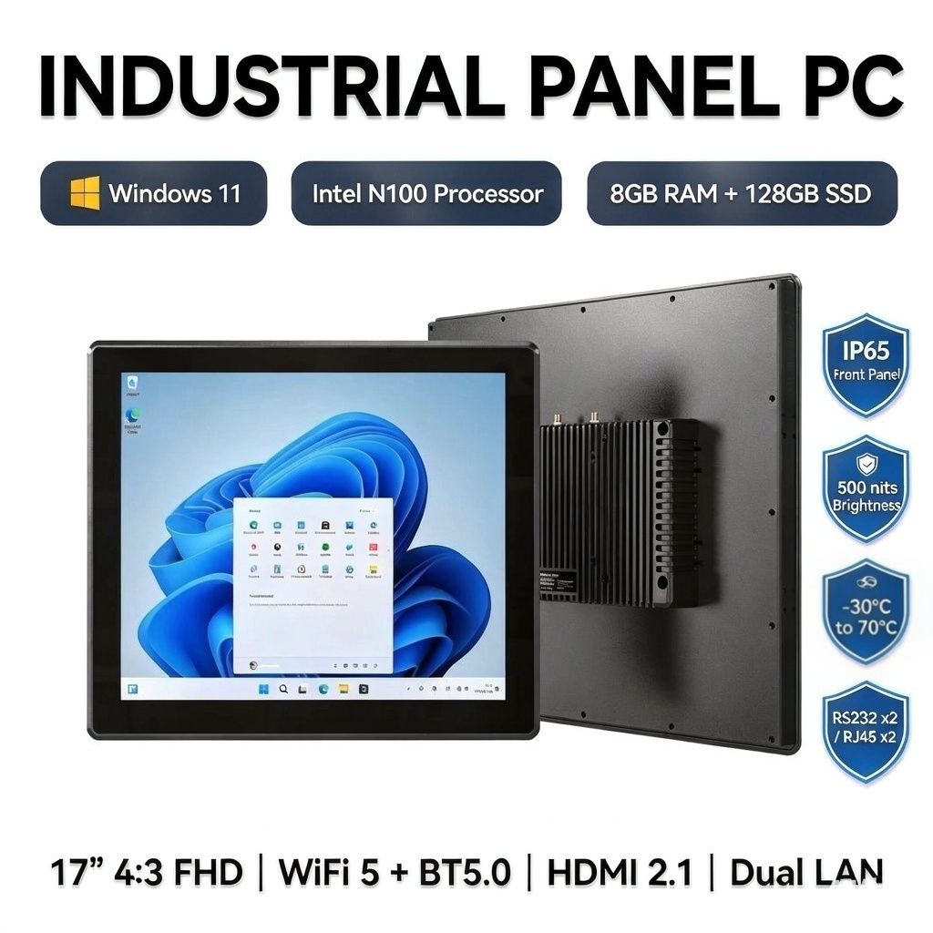 Tablets - Panel PC Industri 17 Inci, Tahan