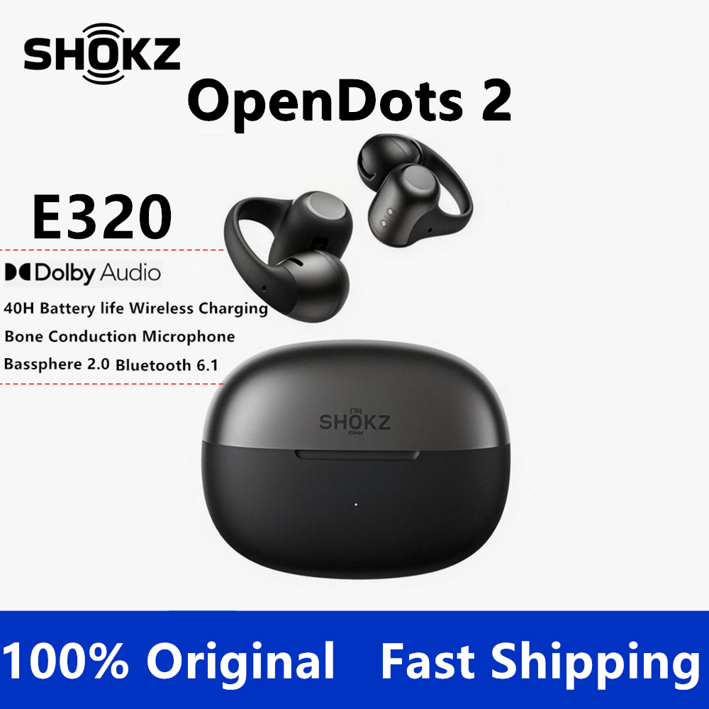 SHOKZ OpenDots 2, Earphone Blu - Type C Wired Earphones With Mic ulasan dan harga