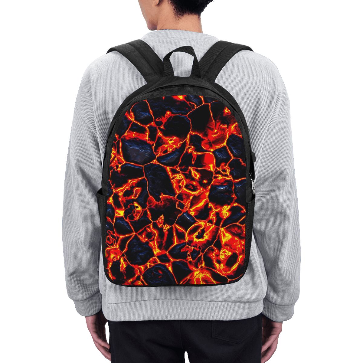 Laptops - Tas Ransel Magma Volcano Lava Fire,