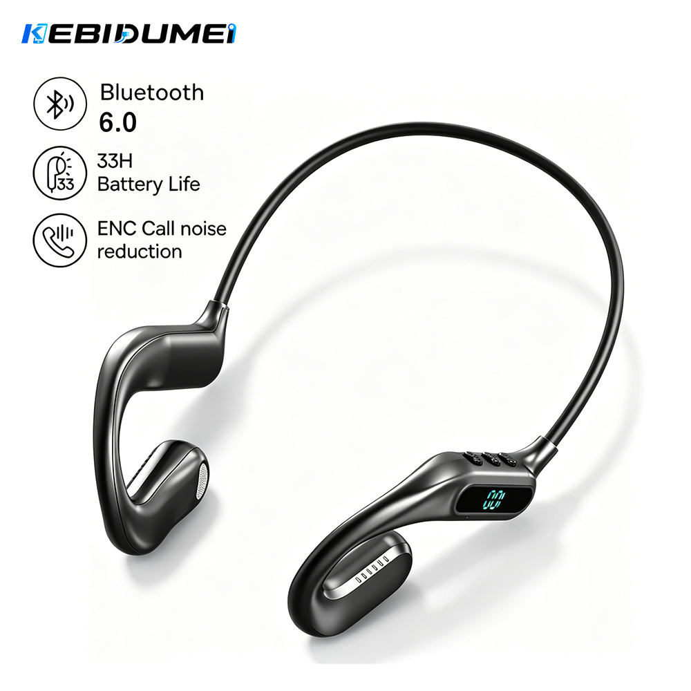 KEBIDUMEI Headphone Bluetooth - Bone Conduction Running Headphones ulasan dan harga