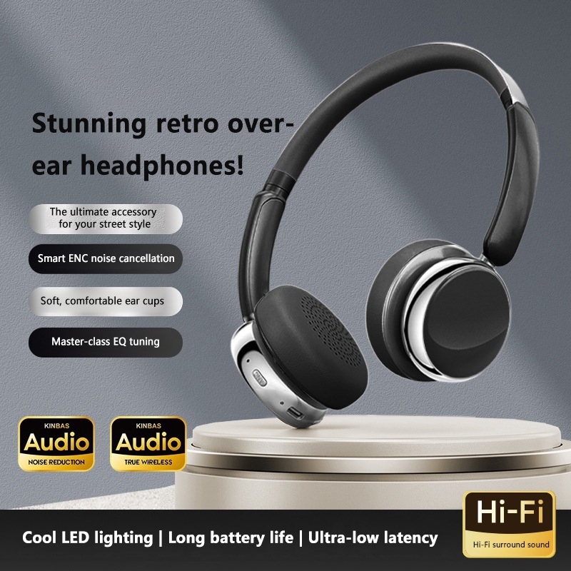 Headphone Nirkabel Bluetooth R - Cat Ear Bluetooth Headset Led ulasan dan harga