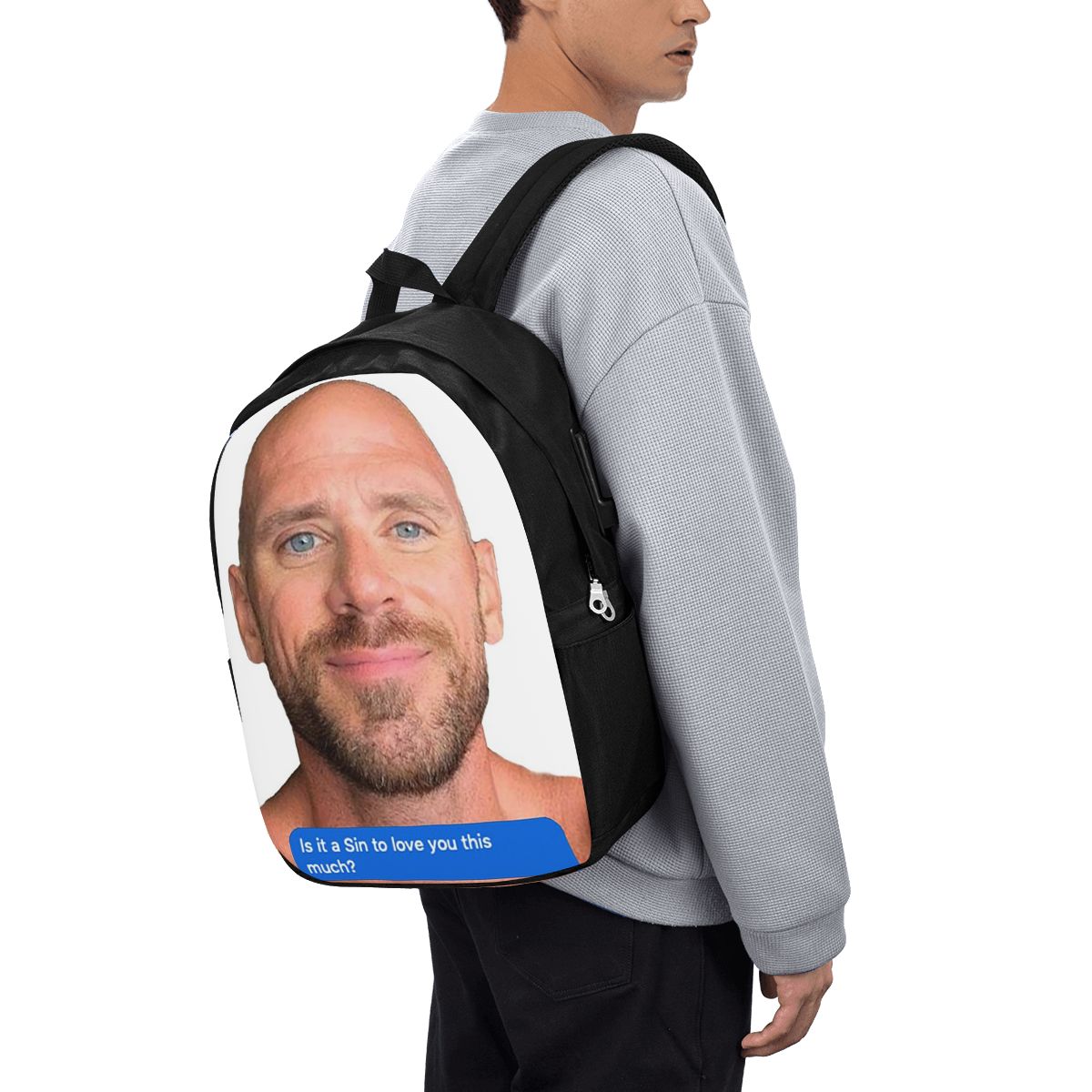 Laptops - Johnny Sins Flirty Text Bubble Backpack