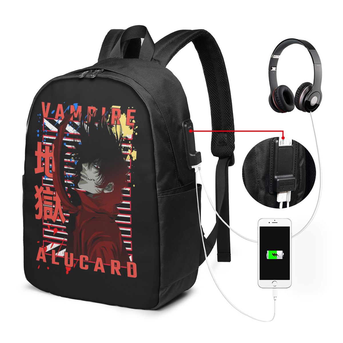 Laptops - Alucard Hellsing Manga Backpack Tas Notebook