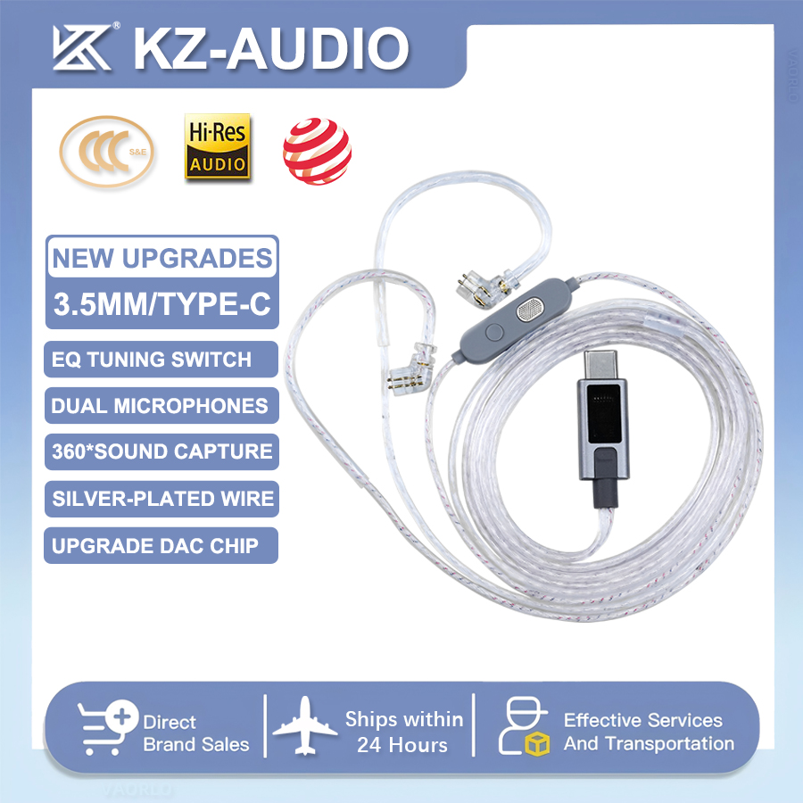 Kabel earphone berlapis perak - Type C Wired Earphones With Mic ulasan dan harga