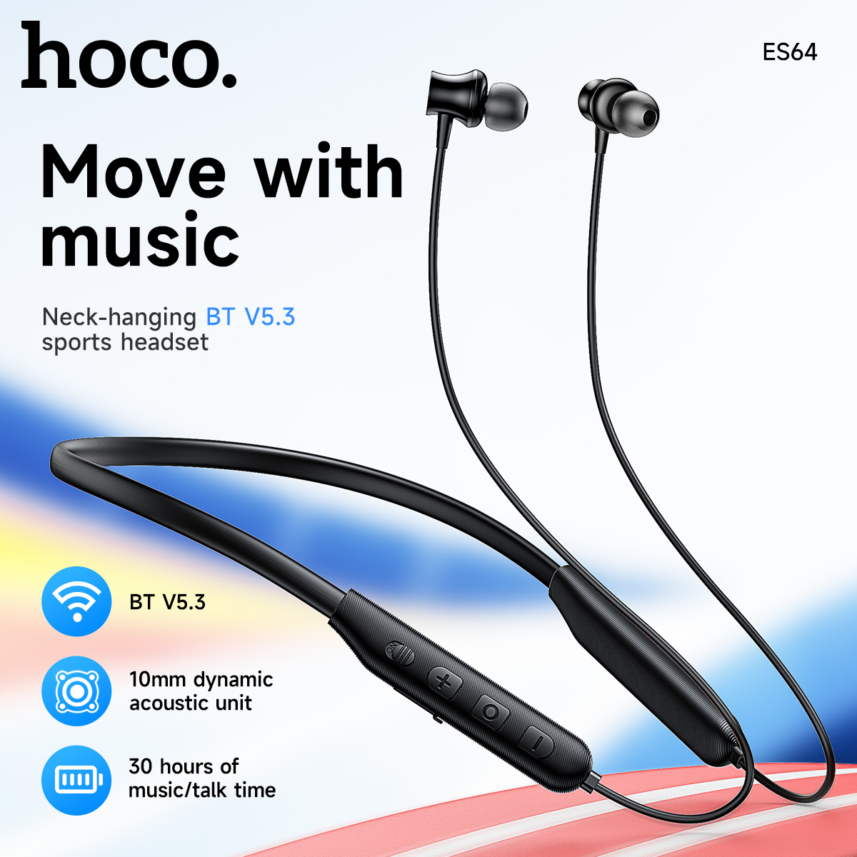 HOCO Earphone Bluetooth 5.3 Ni - Magnetic Neckband Sports Earphones ulasan dan harga