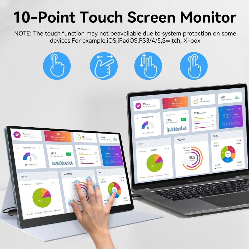 Monitor Sentuh Portabel HOT Ga - Laptops ulasan dan harga