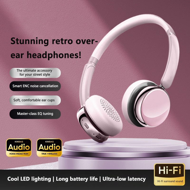 Headphone Nirkabel Bluetooth R - Anc Wireless Over Ear Headphones ulasan dan harga