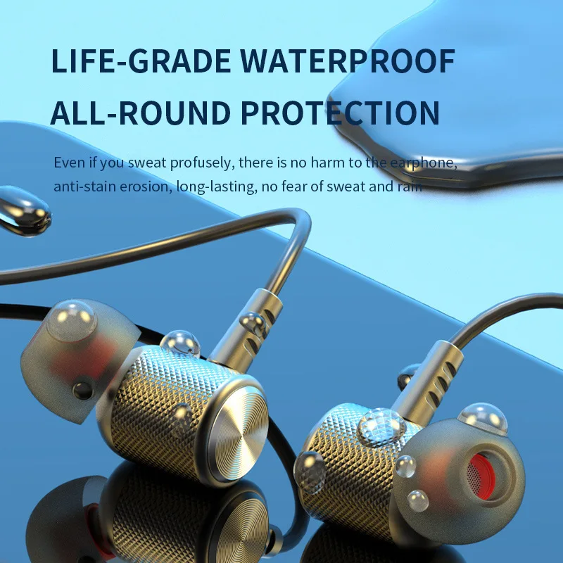 Headset Bluetooth 9D, Headphon - Magnetic Neckband Sports Earphones ulasan dan harga