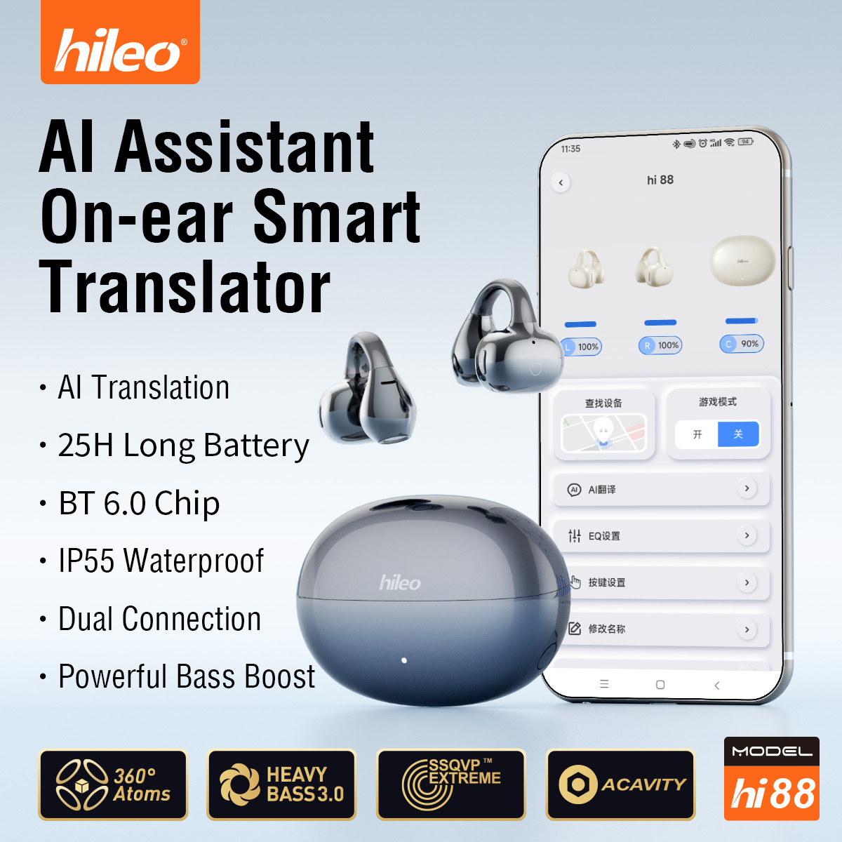 Hi88, Asisten AI, Earphone Pen - Type C Wired Earphones With Mic ulasan dan harga