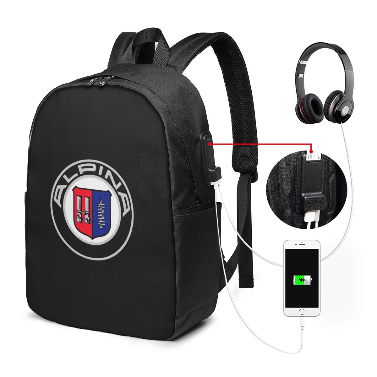 Alpina - Tas Ransel Logo Mobil - Laptops ulasan dan harga