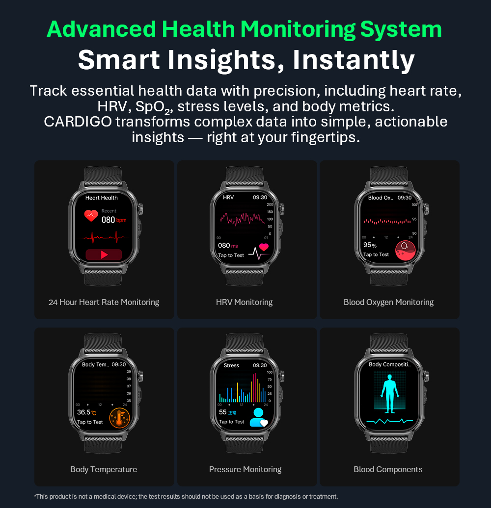 Jam Tangan Pintar VALDUS CARDI - Smartwatches ulasan dan harga