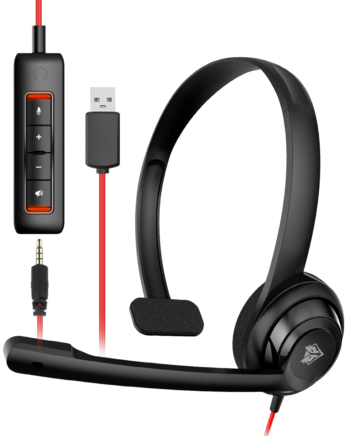 NUBWO HW02 Headset USB dengan  - Type C Wired Earphones With Mic ulasan dan harga