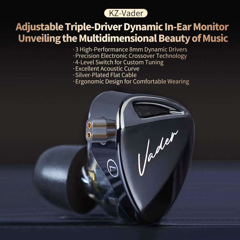 KZ Vader 3, Monitor In-Ear den - In Ear Monitors For Singers ulasan dan harga